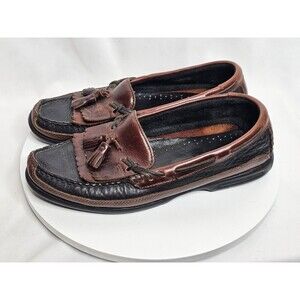 Sperry Top-Sider Tremont Boat Shoes Mens Size 10M Black-Brown Tassel & Kiltie